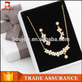 Competitive price China wholesale market18k gold plated zircon jewelry delicate earrings necklace jewelry set